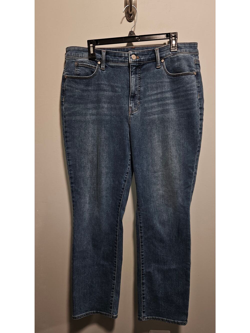 Woman's Talbots Flawless Jeans Size 16P High Waist Straight Leg